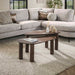 LifestyleFurn Organische Salontafel Sadaf Teakhout, Set van 2 stuks - Teak rust brown