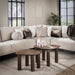 LifestyleFurn Organische Salontafel Sadaf Teakhout, Set van 2 stuks - Teak rust brown