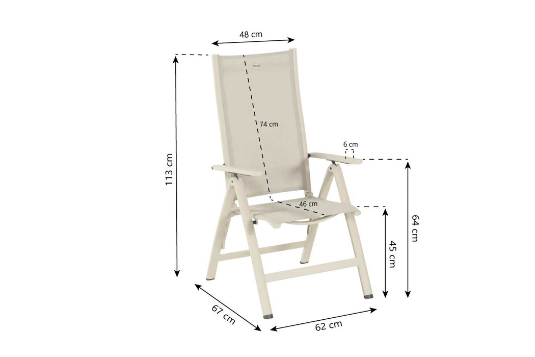 Royal Club Full Alu Recliner loft-beige