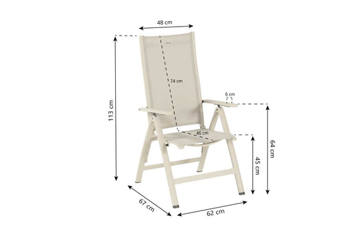 Royal Club Full Alu Recliner loft-beige