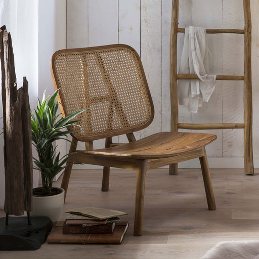 Artistiq Fauteuil Takeshia Teak en rotan - Hout - ThatLyfeStyle