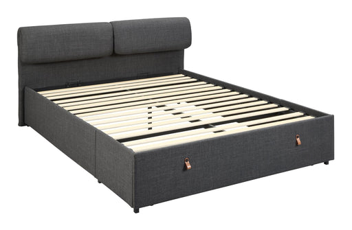 Bendt Bed Tawsha Met lade en verstelbare hoofdsteun, 160 x 200cm - Donkergrijs - ThatLyfeStyle