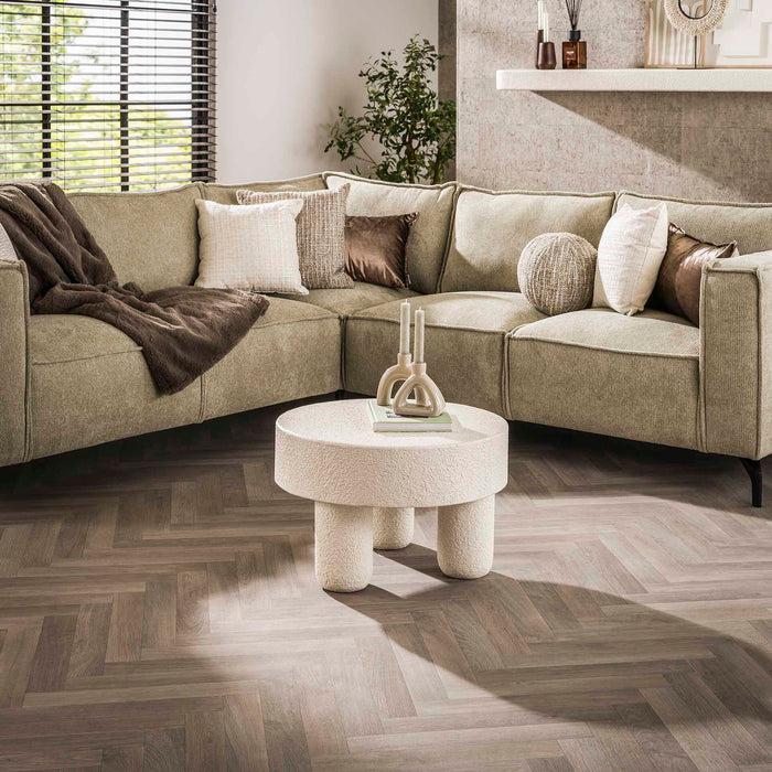 LifestyleFurn Ronde Salontafel Eriq Marmercomposiet - Marmer composiet