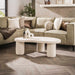 LifestyleFurn Organische Salontafel Ambyr Marmercomposiet, 110 x 70cm - Marmer composiet - Japandi