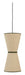 Light & Living Hanglamp Lyco Ø28cm, Linnen - Naturel/Groen - Rond