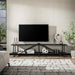 LifestyleFurn TV-meubel Jerrod Liquid metal, 220cm - Grijs