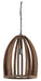 Light & Living Hanglamp Haranka Mangohout, 38cm - Donkerbruin