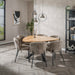 LifestyleFurn Driehoekige Eettafel Zoua Acaciahout, 135 x 135cm - Massief acacia naturel