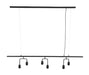 Light & Living Hanglamp Edisa 6-Lamps - Mat Zwart