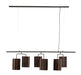 Light & Living Hanglamp Edisa 6-Lamps - Donkerbruin