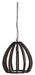Light & Living Hanglamp Barsia Mangohout, 40cm - Donkerbruin
