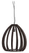 Light & Living Hanglamp Barsia Mangohout, 50cm - Donkerbruin