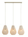 Light & Living Hanglamp Itela 3-Lamps - Zand - Japandi