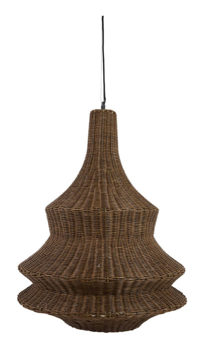 Light & Living Hanglamp Nemzor Rotan, Ø52cm - Bruin - Rond