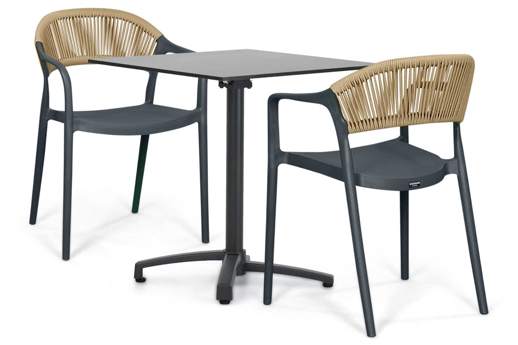 Domani Toscano/Marano 70x70 cm dining tuinset 3-delig