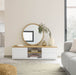 Kave Home TV-meubel Abilen Eiken, 150 x 44cm - Wit