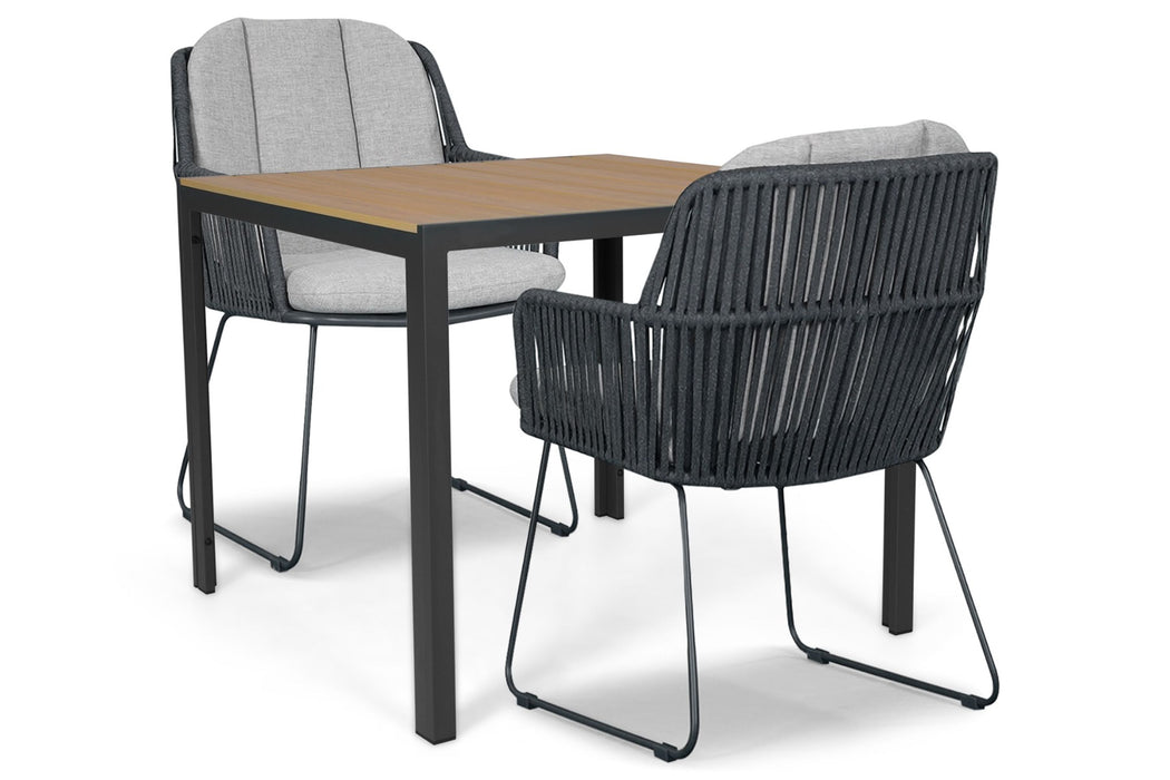 Domani Trivento/Creta 90x90 cm dining tuinset 3-delig