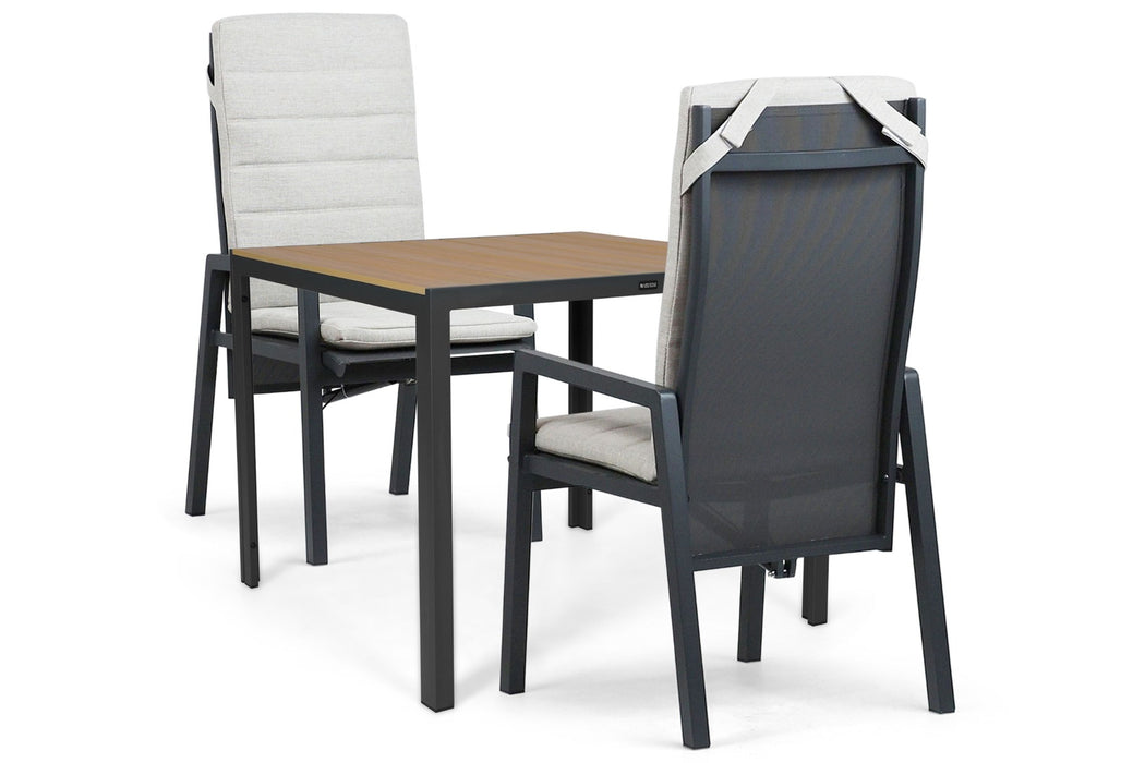 Lifestyle Vivaro/Creta 90x90 cm dining tuinset 3-delig - 25640