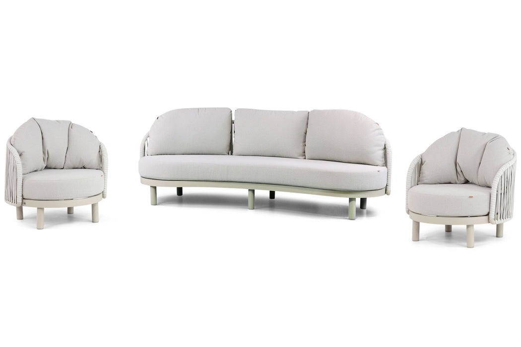 Santika Nanda stoel-bank loungeset 3-delig - 23144