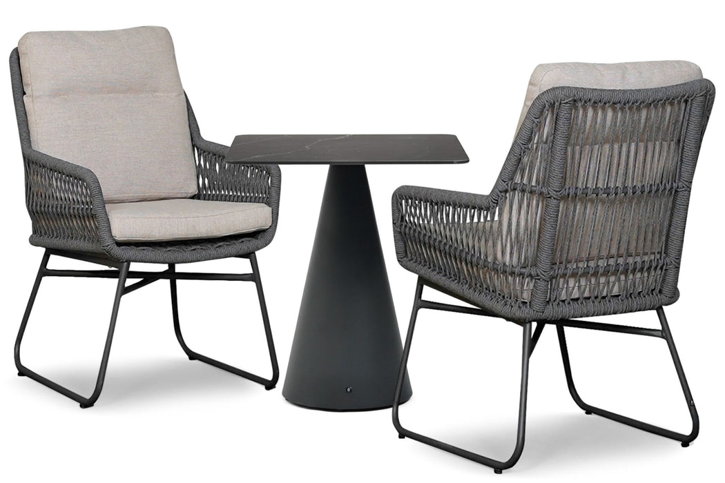 Lifestyle Vicente/Serino 70x70 cm dining tuinset 3-delig