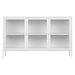 Nest of Nora Dressoir Ryka - met 3 glazen deuren 140x40x85 - Staal - Wit