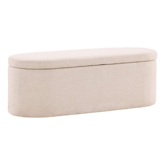 Nohr Poef 'Signilda' 130cm, kleur Off White - ThatLyfeStyle