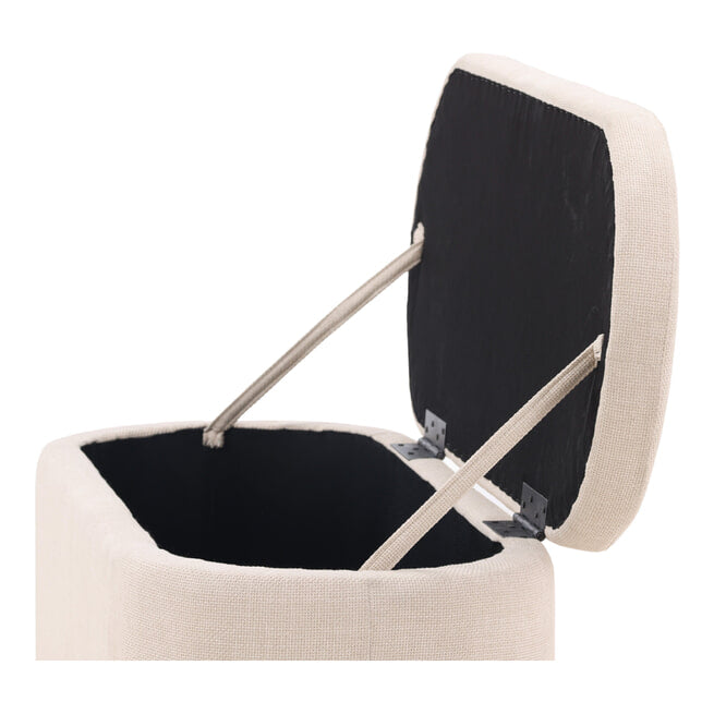 Nohr Poef 'Signilda' 130cm, kleur Off White - ThatLyfeStyle