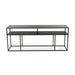 Stalux Side-table Teun - zwart / zwart marmer