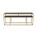 Stalux Side-table Teun - goud / zwart marmer