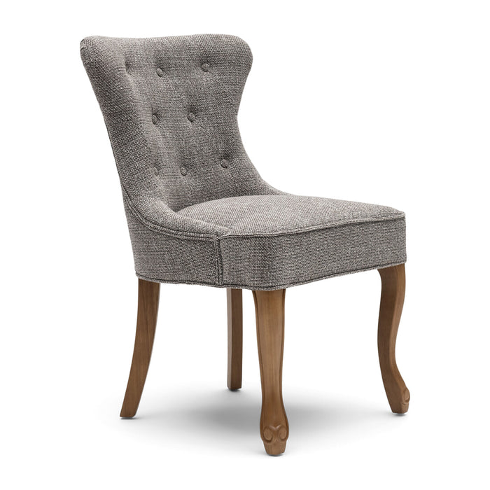 Rivièra Maison Eetkamerstoel George Chenille Jacquard - Bright Taupe - ThatLyfeStyle