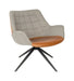 Zuiver Draaifauteuil Doulton PU en stof - Grijs/Bruin
