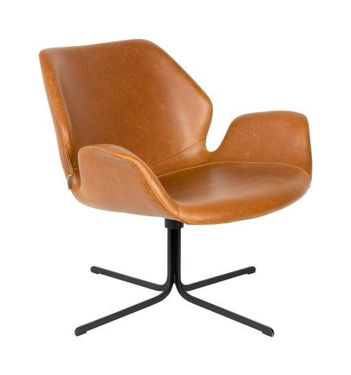 Zuiver Draaibare Fauteuil Nikki Vintage PU leder