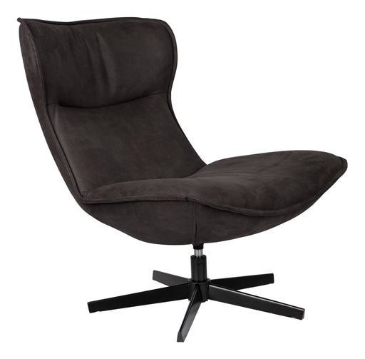 ZILT Draaifauteuil Belisama Lederlook - Antraciet
