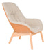ZILT Fauteuil Latyra Lederlook en stof - Bruin