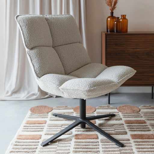 ZILT Draaifauteuil Cherly Bouclé - Beige