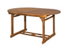 Artistiq Uitschuifbare Ovale Tuintafel Larissa 150 - 200 x 100cm, Acaciahout - Bruin - Ovaal