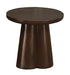 Brix Ronde Bijzettafel Clubs Mangohout, 50cm - Bruin