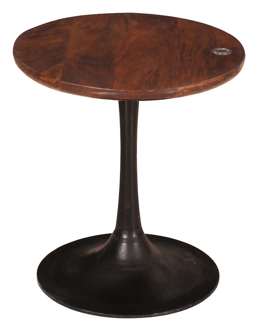 Tom Tailor Bijzettafel Chaz Mangohout, 40cm - Bruin - Rond