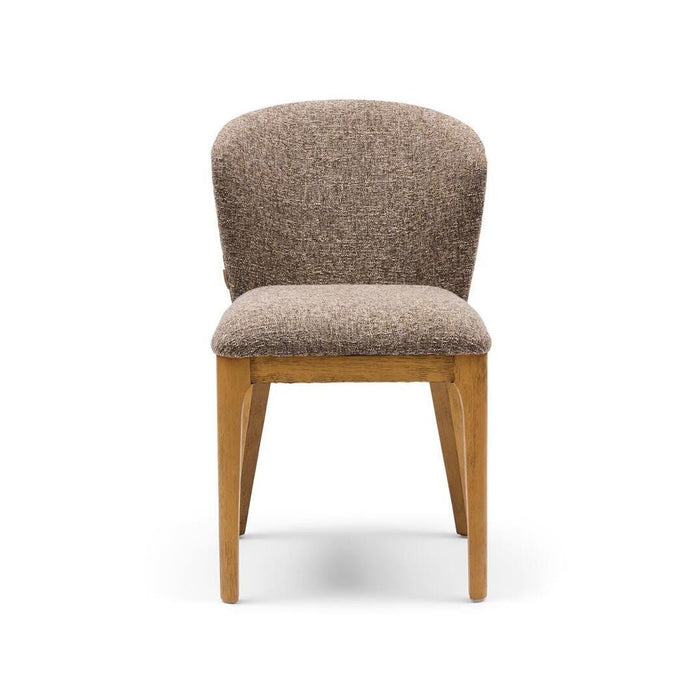 Rivièra Maison Eetkamerstoel Savoy Rich Tweed & Rubberhout - Mochaccino Brown