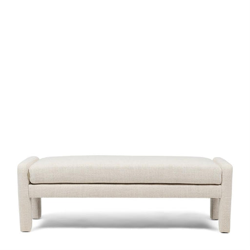 Rivièra Maison Bankje Avalon 147cm, Tweed stof - Antique White