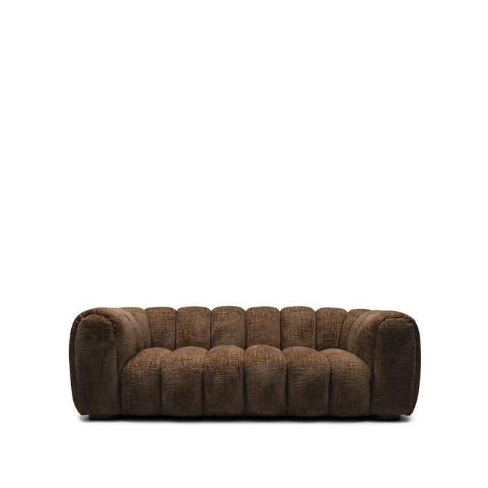 Rivièra Maison 3,5-zits Bank Vicenza Chenille, 240cm - Hazelnut