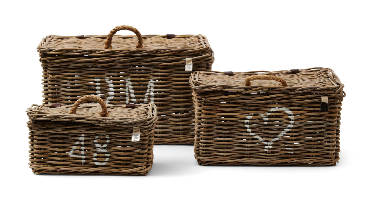 Rivièra Maison Mand Rustic Rattan Classic set van 3 stuks - Natural - ThatLyfeStyle