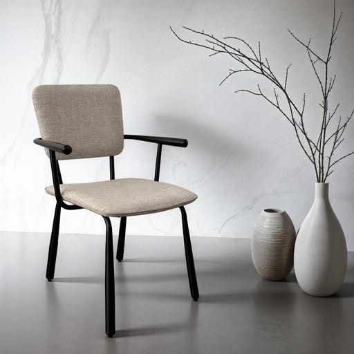 Brix Eetkamerstoel Brix - Beige/Zwart