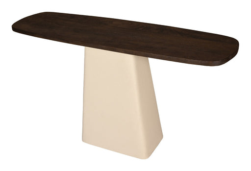 Brix Sidetable Mylon Mangohout en gecoat staal, 140cm - Bruin