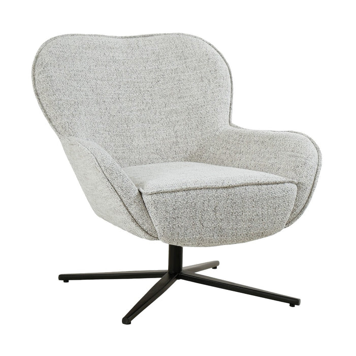 Livingfurn Draaifauteuil Sven Geweven stof - Bisque