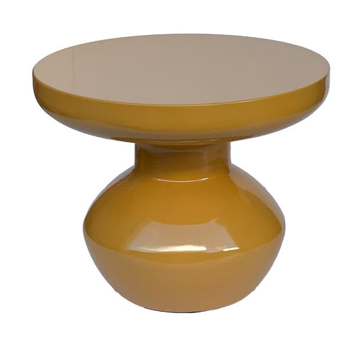 Brix Ronde Bijzettafel Lou 40cm - Mosterdgeel