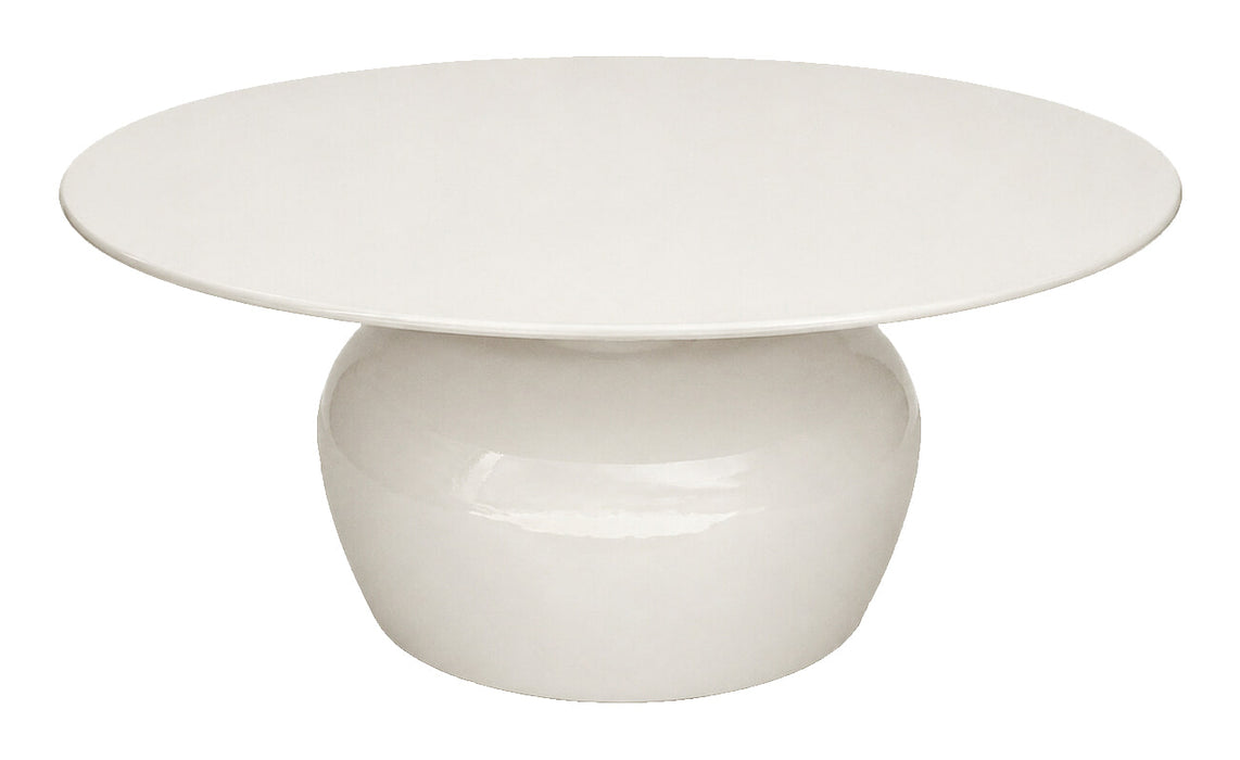 Brix Ronde Salontafel Mila Metaal, Ø90cm - Off White