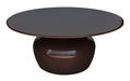 Brix Ronde Salontafel Mila Metaal Ø90cm - Roodbruin