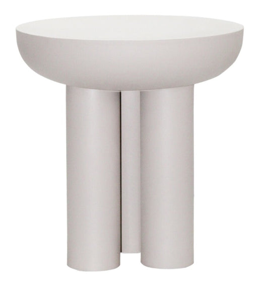 Brix Ronde Bijzettafel Jez 43cm - Off White Sand - ThatLyfeStyle