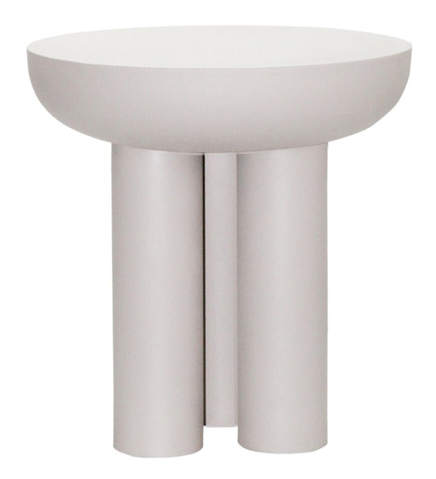 Brix Ronde Bijzettafel Jez 43cm - Off White Sand - ThatLyfeStyle